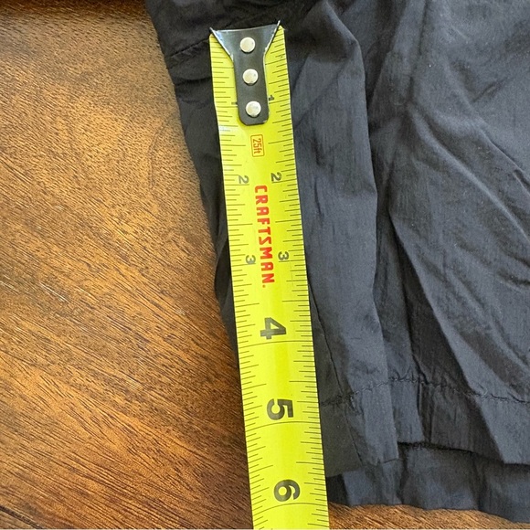 PacSun Men's M Volley Buckle 6” Shorts Elastic Waist Pockets Black Nylon Mesh - Picture 9 of 13